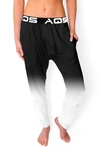 Aqs Ombrè Lounge Pants In Black/ White Ombre