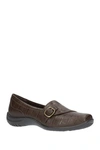 Easy Street Cinnamon Womens Man Made Slip On Penny Loafers In Brown Croco