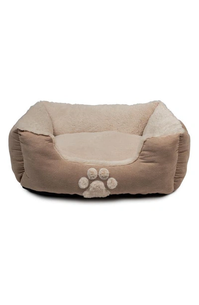 Duck River Textile Roxi Slate Blue Square Pet Bed In Taupe