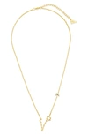 Sterling Forever 14k Gold Plated Station Constellation Pendant Necklace In Gold - Pisces
