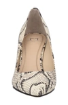 Marc Fisher Ltd Zala Block Heel Pump In Cream Multi Leather