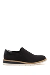 Me Too Slip-on Wedge Shoe In Black Knit