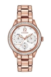 Citizen Silhouette Crystal Eco-drive Watch, 37mm In Rose-gold