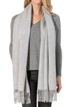 Amicale Cashmere Woven Wrap In 21