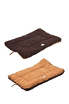 Pet Life Eco Paw Reversible Eco Friendly Pet Bed In Brown And Cocoa