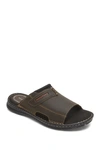 Rockport Mens Darwyn Slide 2 - Medium Width In Brown Ii/leather In Brown Leather