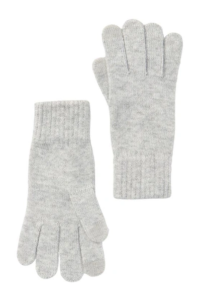 Ugg Touchscreen Compatible Knit Gloves In Grey Heather