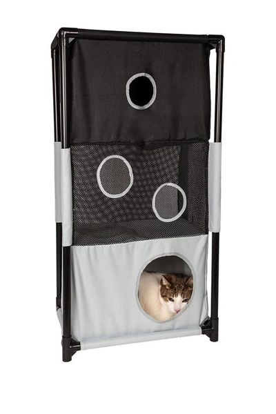 Petkit Black/white Kitty-square Obstacle Soft Folding Sturdy Play-active Travel Collapsible Travel Pet Cat 