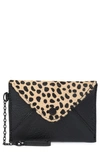 Aimee Kestenberg Ashley Leather Pouch In Baby Cheetah Haircalf