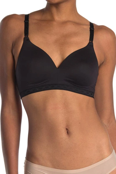 Warner's Cloud 9 Wire Free Bra In Black