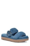 Koolaburra By Ugg Faux Fur Sandal In Coast Blue