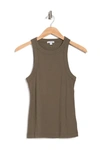 James Perse Ribbed Knit Tank In Art
