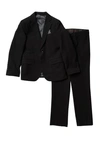Isaac Mizrahi New York Kids' Slim Fit 2-piece Suit In Black