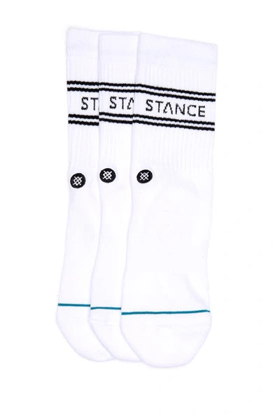 Stance Basic Crew Socks In White