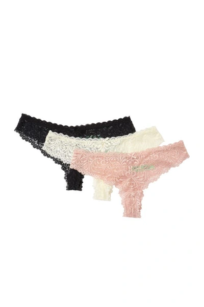 Honeydew 3-pack Lace Thong In Nghtmst/ Tearos/ Utpia
