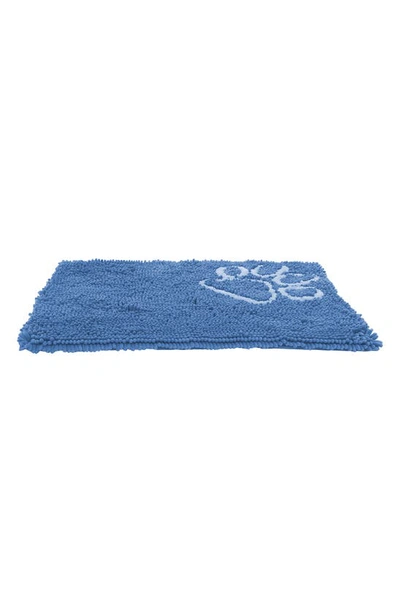 Pet Life Fuzzy Quick-drying Anti-skid Machine Washable Cat & Dog Mat In Blue