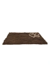 Pet Life Fuzzy Quick-drying Anti-skid And Machine Washable Dog Mat In Brown