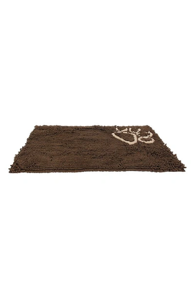 Pet Life Fuzzy Quick-drying Anti-skid Machine Washable Cat & Dog Mat In Dark Brown