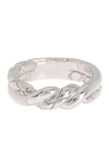 Judith Ripka Sterling Silver  Twisted Band Ring In Silv