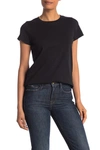 Madewell Vintage Crew Neck Cotton T-shirt In True Black