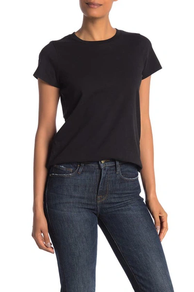 Madewell Vintage Crew Neck Cotton T-shirt In True Black