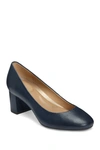 Aerosoles Eye Candy Pump In Navy Leather