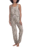 Honeydew Just Chillin' Jumpsuit In Natural Leopard