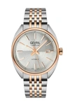 Gevril Five Points Silver Dial Two-tone Watch, 44.5mm In Two Toned