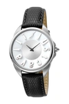 Just Cavalli Logo Swiss Quartz Watch, 34mm In Black