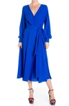 Meghan La Lilypad Midi Dress In Royal