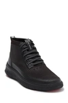 Cole Haan High Top Sneaker In Black Knit/ Blac