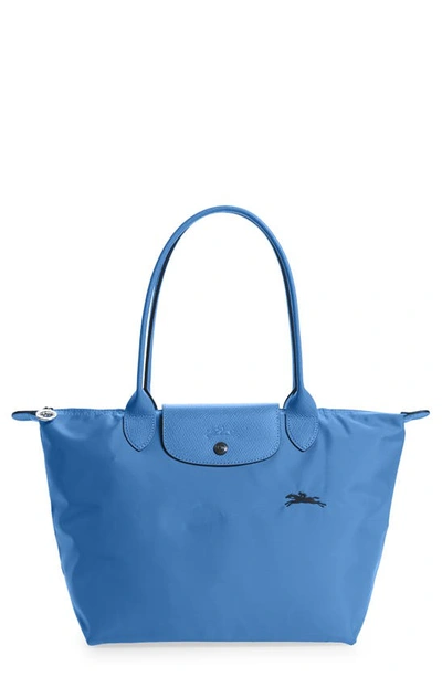 Longchamp Le Pliage Club Small Shoulder Tote In Blue