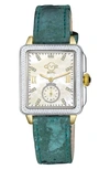 Gevril Gv2  Bari Swiss Quartz Diamond Watch, 37mm In Green