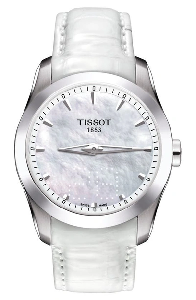 Tissot Couturier Leather Strap Watch, 33mm