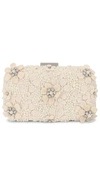 Olga Berg Beth Encrusted Pod Style Clutch In Ivory