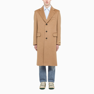 GUCCI CAMEL SINGLE-BREASTED COAT