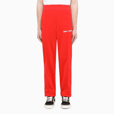 Palm Angels Classic Logo Track Pants In Red White