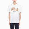 Palm Angels Teddy Bear Logo-print T-shirt In White
