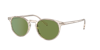 Oliver Peoples O'malley Round Acetate Sunglasses In Green C