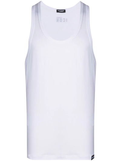 Dsquared2 Icon-print Waistcoat Top In White