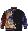 Dolce & Gabbana Tiger-print Bomber Jacket In Black