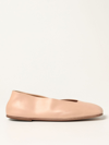Marsèll Spatolona Calfskin Ballet Flats In Nude