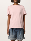 Golden Goose Pink Cotton T-shirt In Pink