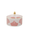 La Doublej Graphic-print Goodie Jar In White,brass