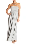 West Kei Strapless Dress In Htrh Grey