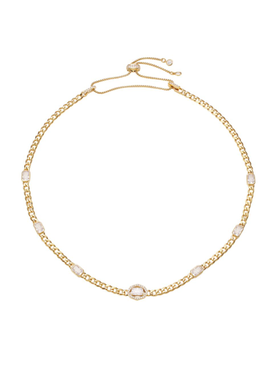 Adriana Orsini Stunner 18k Gold-plated & Cubic Zirconia Curb-chain Necklace