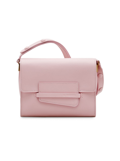 Il Bisonte Belle Donne Mini Leather Shoulder Bag In Pale Pink