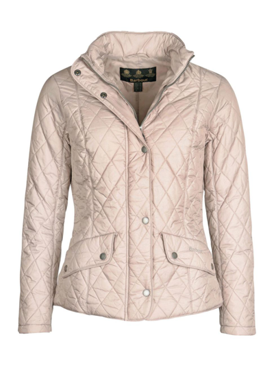 Barbour Flyweight Cavalry Diamond Quilted Jacket In Pink