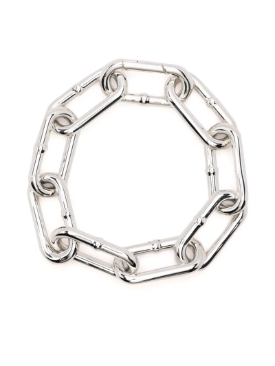 Bottega Veneta Chains Sterling-silver Bracelet In Silber