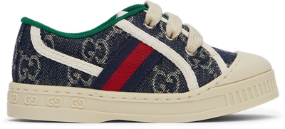 Gucci Navy Blue Tennis 1977 Trainers